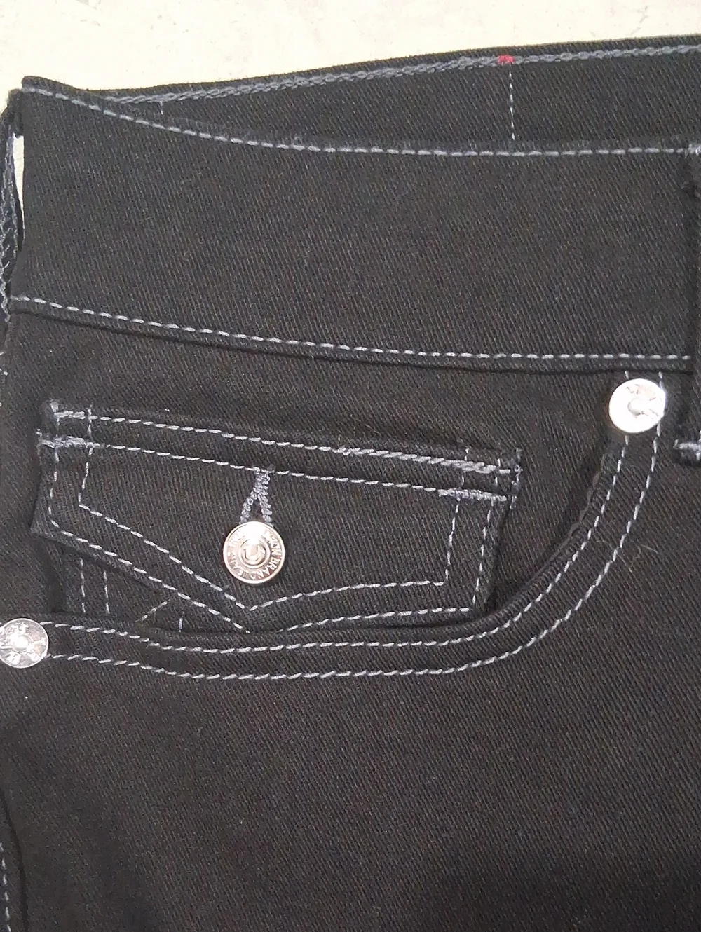 True Religion Ricky Relaxed Straight Jeans Size-36x30 Black NWT